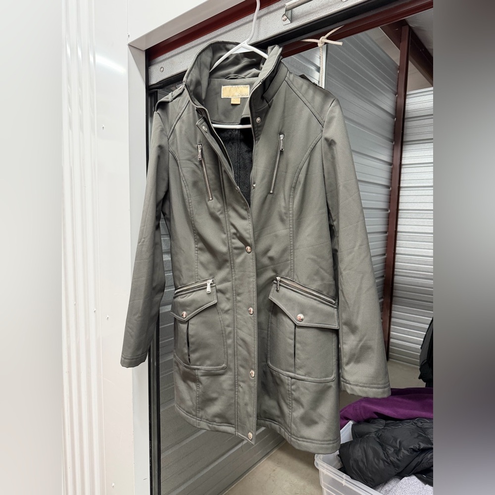 Michael Kors Women's Utility Jacket in Dark Gray